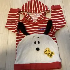 スヌーピー裏起毛フード付き　パーカー