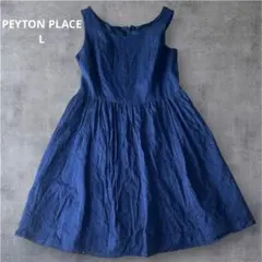 PEYTON PLACE ノースリーブ Aラインワンピース L 春夏