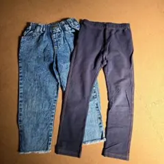 デニムパンツ 　ユニクロレギンスセット売り