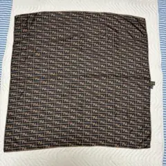 ☆FENDI☆ スカーフ 大判 ズッカ 馬 馬着 シルク グレー サックス