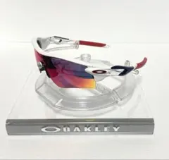 【週末限定値下げ】OAKLEY サングラス 純正 フレーム 白紺赤 カスタム ②