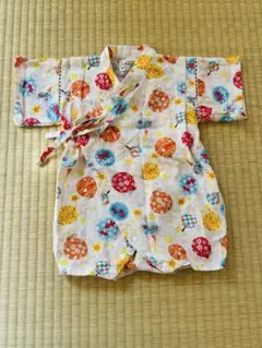 カラフル花火模様 甚平 80サイズ