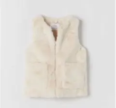 ZARA KIDS ザラキッズ フェイクファーベスト 164