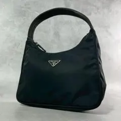 極美品☆PRADA プラダ テスート ナイロン ハンドバッグ トライアングルロゴ