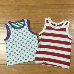 【無印良品＆西松屋】タンクトップ 2枚セット　80cm