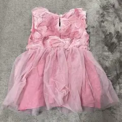 SHEIN ベビードレス ピンク　花【目立った傷や汚れなし】