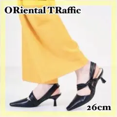 新品✨EC限定完売品✨オリエンタルトラフィック ツイストバックストラップパンプス