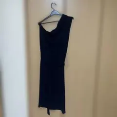 H&M ダークブルーノースリーブ ワンピース M