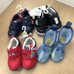 ベビーシューズ 長靴13㎝14㎝4足セット