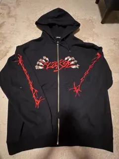 XLARGE ジップアップパーカー ブラック XL