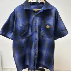 FB COUNTY シャツ M チェック柄　オンブレ　ウールのサムネイル