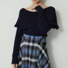【美品】2wayケープリブニット JILL BY JILLSTUART