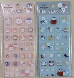 ちいかわ　タイルシール　VH ベージュ　ブルー