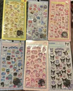 3D立体硬いシール6枚セット