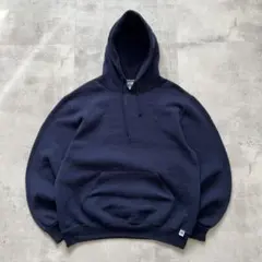 t*o様 USA古着　Russell athletic　パーカー　無地　ネイビー