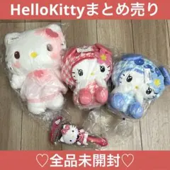 未開封♡sanrio ハローキティ ぬいぐるみ、ダイカットヘアブラシ ヒョウ柄