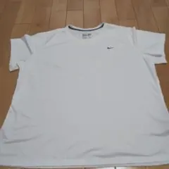 【美品】【ナイキ】Nike Dri-FIT ホワイト Tシャツ 2XL 速乾