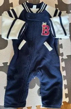 ベビー服 ベビーアウター 裏起毛 ロンパース 50-60サイズ