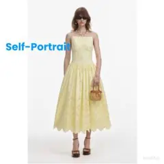 ❤️26秋新作 新品♡ SelfPortrait白ドットキャミワンピース♡ K28 