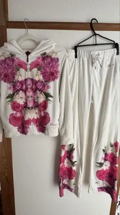 DaTuRa フラワープリント セットアップ