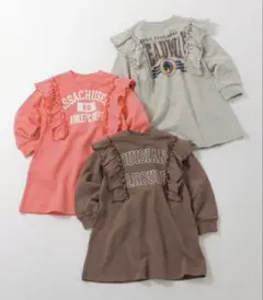 BREEZE カレッジフリルワンピース　スウェットワンピース