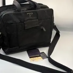 PRADA プラダ 2WAY ビジネスバッグ ブリーフケース ナイロン 黒のサムネイル