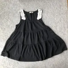 GU ジーユー　キッズ　140 ノースリーブ　黒