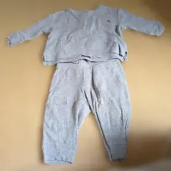 babyGap ベビー セットアップ ワッフル素材 クマ刺繍