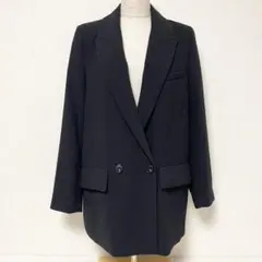 ZARA ザラ オーバーサイズ テーラードジャケット ブラック M 美品