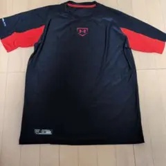 Under Armour 野球用 Tシャツ MD 黒/赤
