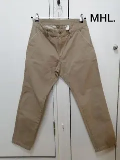 MHL. コットンチノパン ベージュ サイズII（M相当）