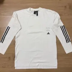 adidas×moussyコラボ マストハブ 3ストライプス 長袖Tシャツ白のサムネイル