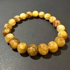天然石 ゴールドルチル（針ミチミチ）特大バングル透明感 重量級！鑑定