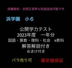 2026年最新】浜学園 復習テスト解答の人気アイテム - メルカリ