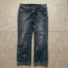 archive grunge diesel fade denim pants