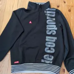 le coq sportif ブラック スポーツシャツ