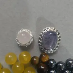 まとめ売り 天然石 パーツ ビーズ アゲート ローズクォーツ フローライト