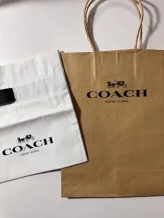 COACH ショップ袋、布の中袋
