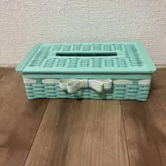 エコクラフト　クラフトバンド　ティッシュケース