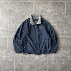 LANDS'END ランズエンド ナイロンシェルジャケットブラック 古着–90's Lands' End 裏フリース ナイロン ジャケット – 【古着