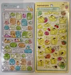 すみっコぐらしボンボンドロップシール　ポムポムプリンシール