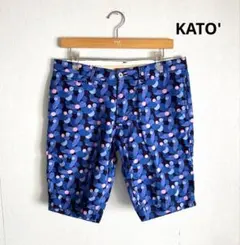 KATO' カトー コットンリネン ハーフパンツ 花柄 M 日本製のサムネイル