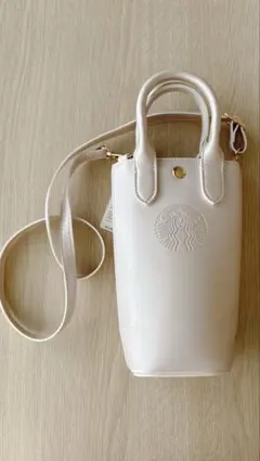 SAKURA2026 ボトルショルダーバッグメタリックピンク　スターバックス