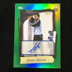 Javier Saviola サビオラ Topps Focus /75 Auto