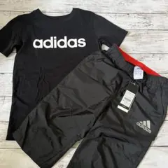 新品未使用 adidas 130cmハーフパンツ オマケTシャツ付き