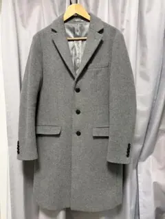 GLOBAL WORK グレー チェスターコート CAPE MERINO