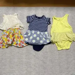 ワンピース、ロンパース3点セット　ベビーギャップ
