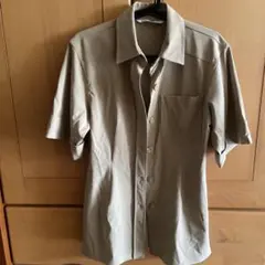 ZARA 半袖シャツ　羽織り　ベージュ