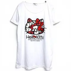 美品 HelloKitty ハローキティ Tシャツ M 白 プリント サンリオのサムネイル