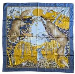 HERMES カレ90 千と一のウサギスカーフShinsuke Kawahara - メルカリ